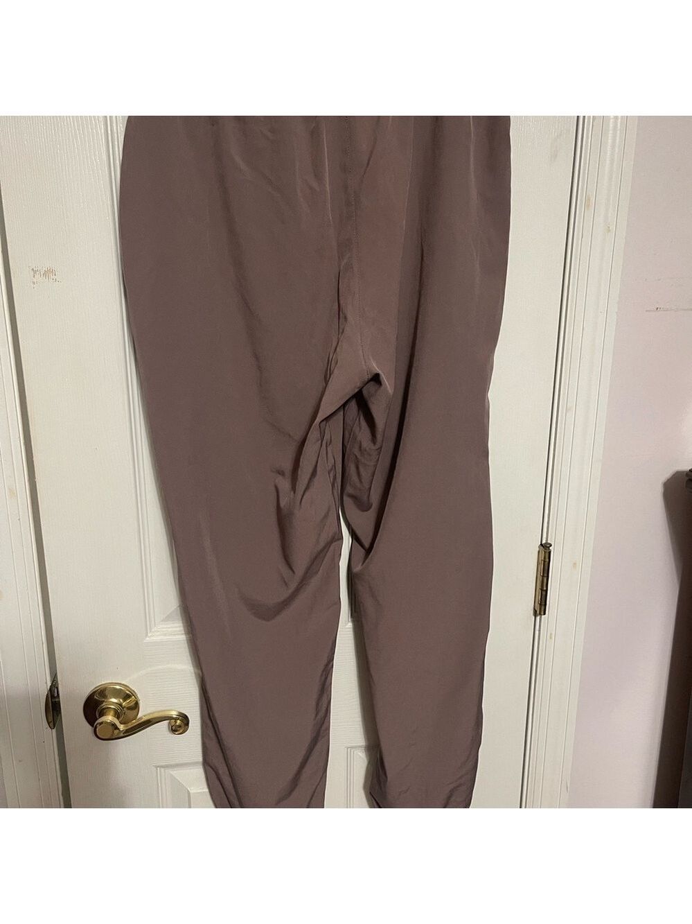 Mono B Brown Sweatpants with Drawstring Waist and Tapered Ankle - Picture 2 of 3